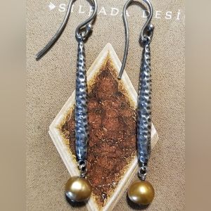 Rare Silpada Sterling Silver Earrings
